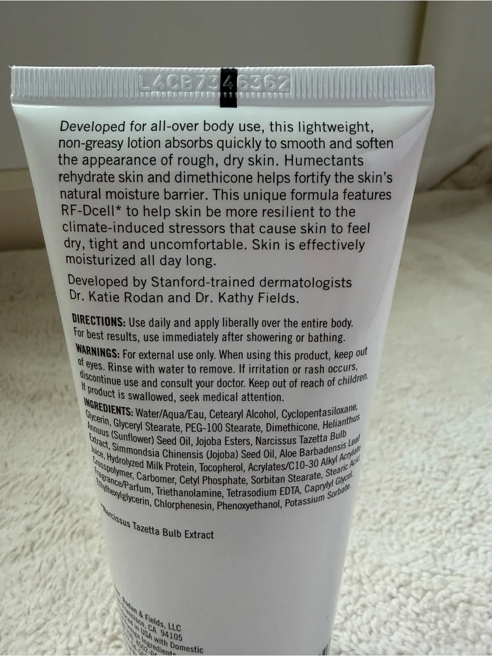 NEW Rodan + Fields Essentials Daily Body Moisturizer 6.8 oz